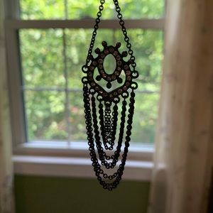 Draped chain earrings